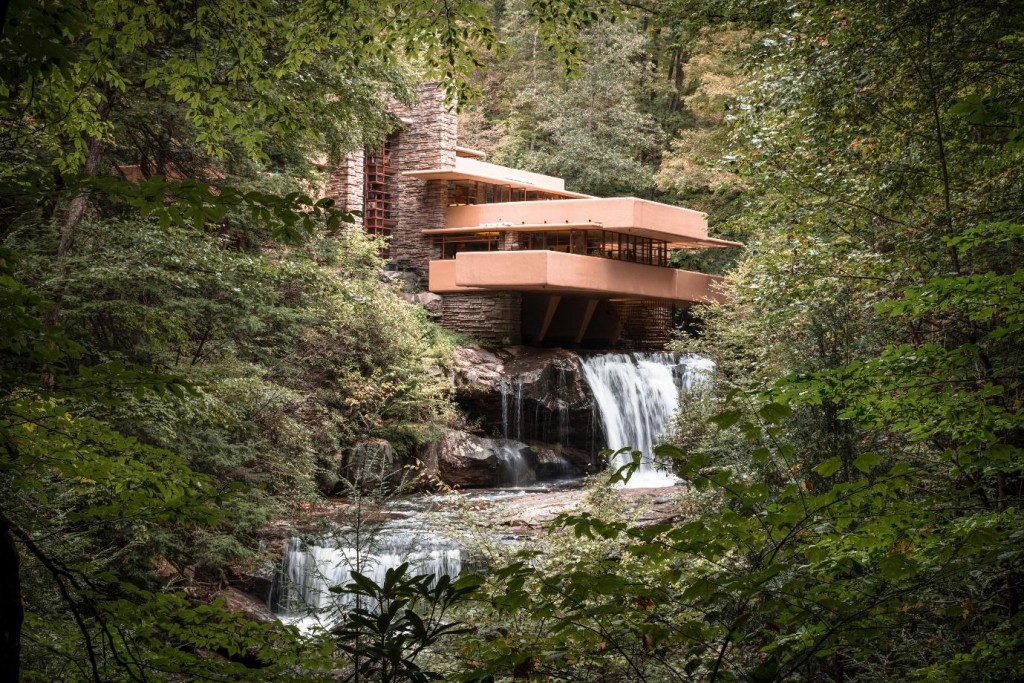 Falling Water blends nature with artistic design