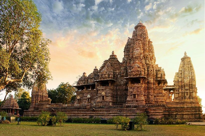 Khajuraho temples showcasing ancient Indian architecture